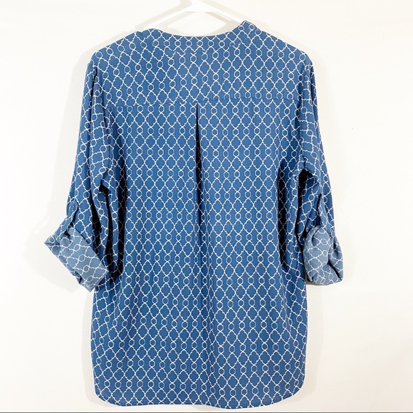 CURE. HIGH LOW ROLL CUFF BLOUSE - SZ M - Picture 7 of 7